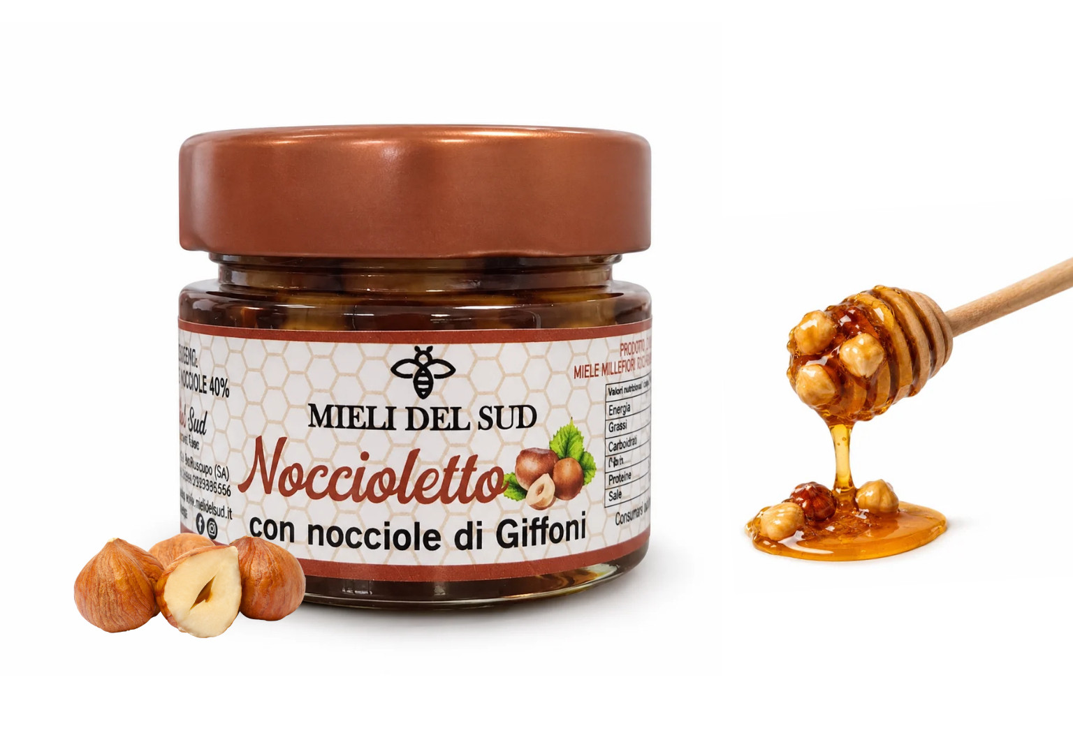 Nocciolino con Miele Cilentano e Nocciole di Giffoni